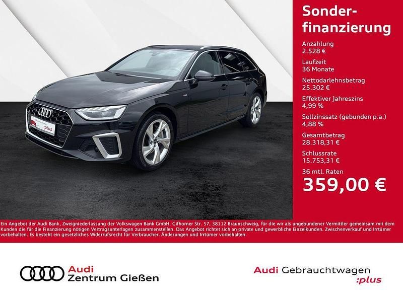 Schwarz Gebraucht 2022 Audi A4 S-Line Kombi | 27.830 € (Fairer Preis) - Bild 1/4