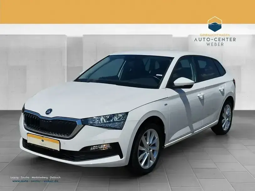 Gebraucht Skoda Scala Tour 110 PS (80 kW) 2023 Weiß Kleinwagen