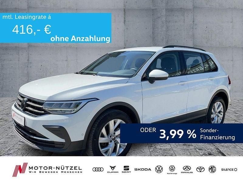 Pure white Gebraucht 2022 VW Tiguan Life SUV | 29.990 € (Guter Preis) - Bild 1/4