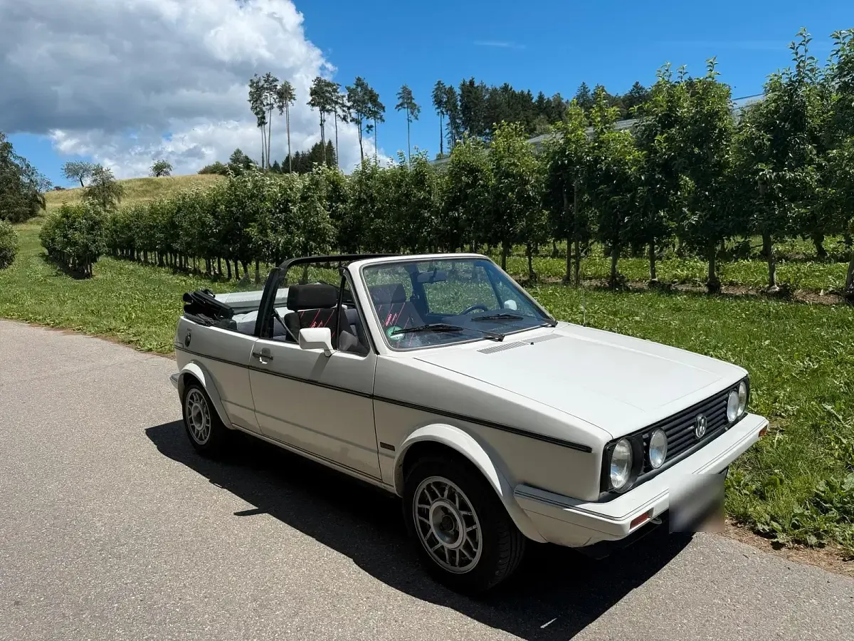 Gebraucht VW Golf Cabriolet 95 PS (69 kW) 1986 Weiß Cabrio