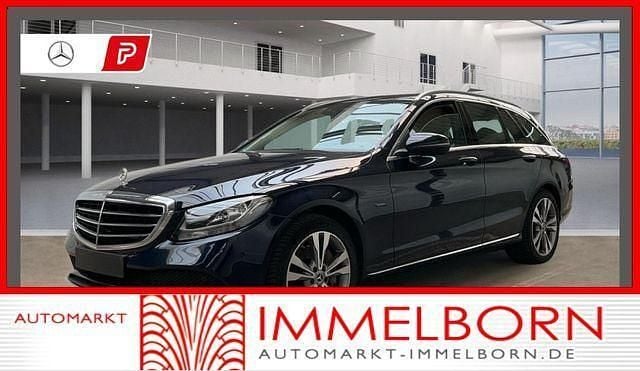 Blau Gebraucht 2021 Mercedes C300e Avantgarde Kombi | 21.750 € (Superpreis) - Bild 1/3