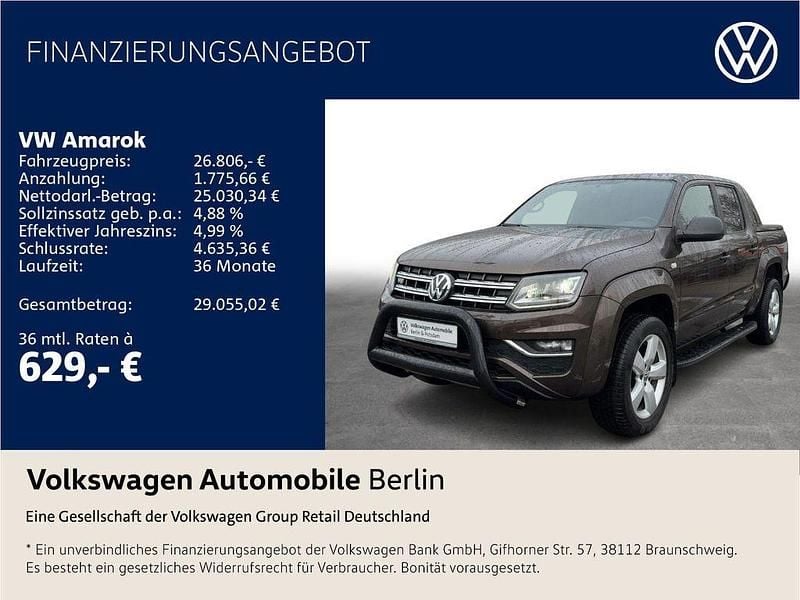 Gebraucht VW Amarok Dark Label 204 PS (150 kW) 2019 Chestnut brown metallic/chestn Pickup