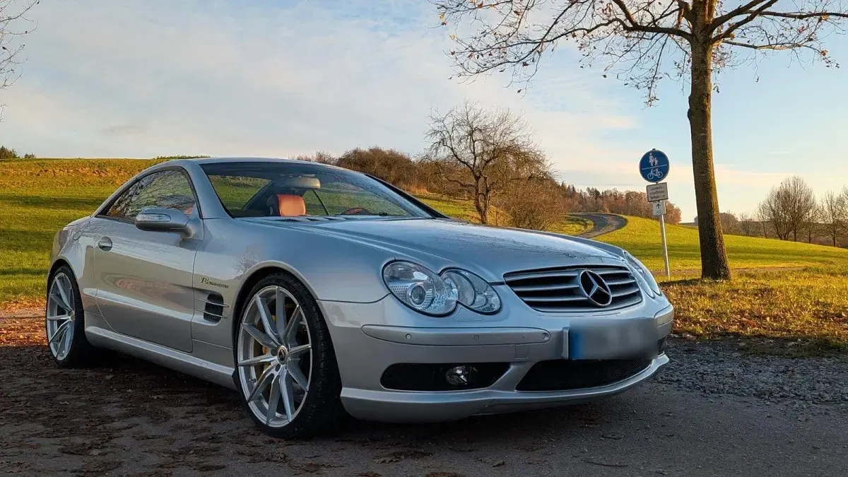 Gebraucht Mercedes SL55 AMG AMG 500 PS (367 kW) 2003 Silber Cabrio