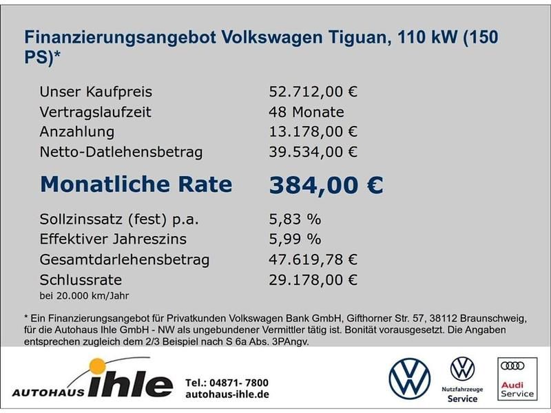 Neu VW Tiguan Elegance 150 PS (110 kW) 2025 Silber SUV