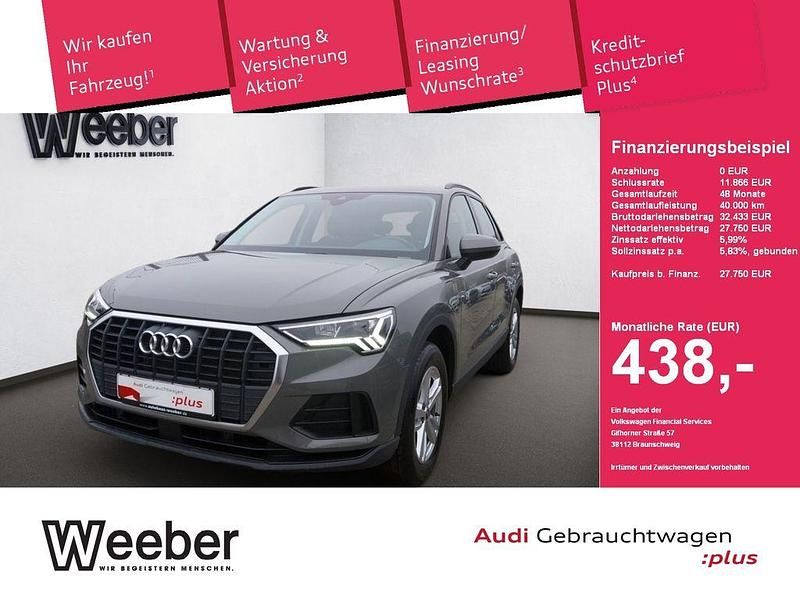 Chronosgrau (metallic) Gebraucht 2022 Audi Q3 Sport SUV | 27.750 € (Superpreis) - Bild 1/4