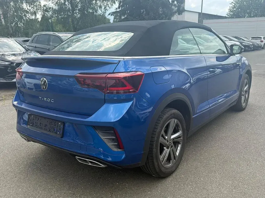 Gebraucht VW T-Roc Cabriolet R-line 150 PS (110 kW) 2023 Blau Cabrio