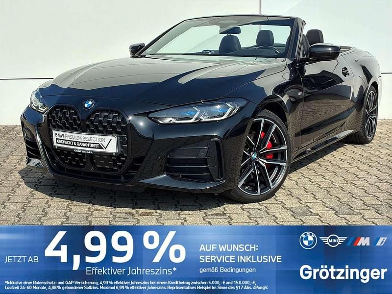 Black sapphire metallic Gebraucht 2022 BMW 440 Cabrio | 50.488 € (Fairer Preis) - Bild 1/4