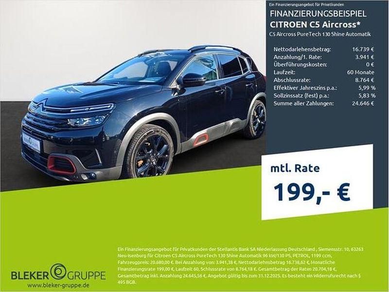 Schwarz Gebraucht 2020 Citroën C5 Aircross SUV | 19.380 € (Fairer Preis) - Bild 1/3