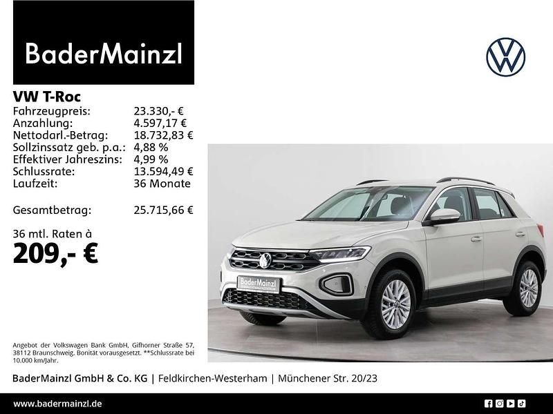 Grau Gebraucht 2024 VW T-Roc Life SUV | 23.330 € (Fairer Preis) - Bild 1/3