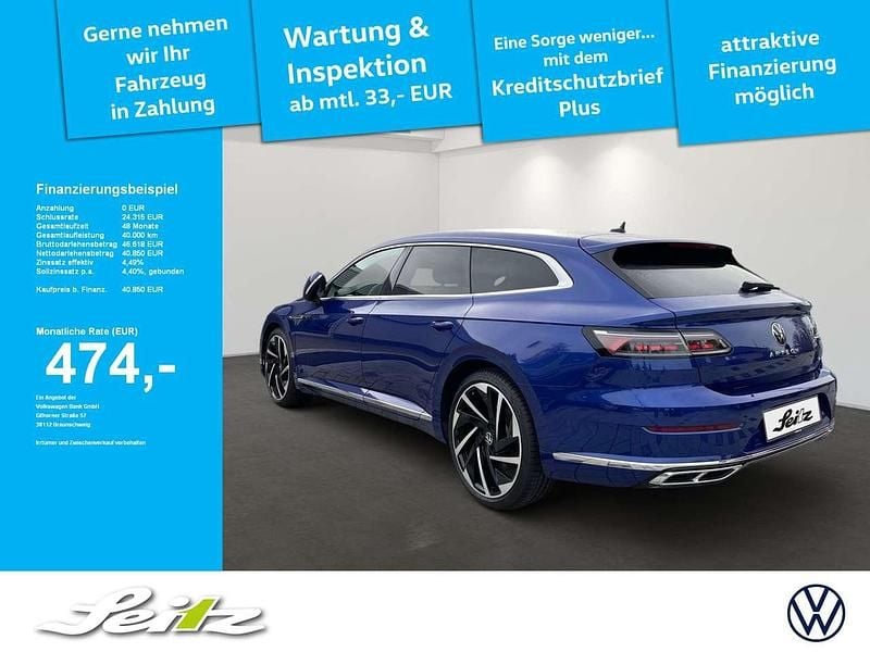 Lapiz blue metallic Gebraucht 2024 VW Arteon R-line Kombi | 40.850 € (Fairer Preis) - Bild 1/3
