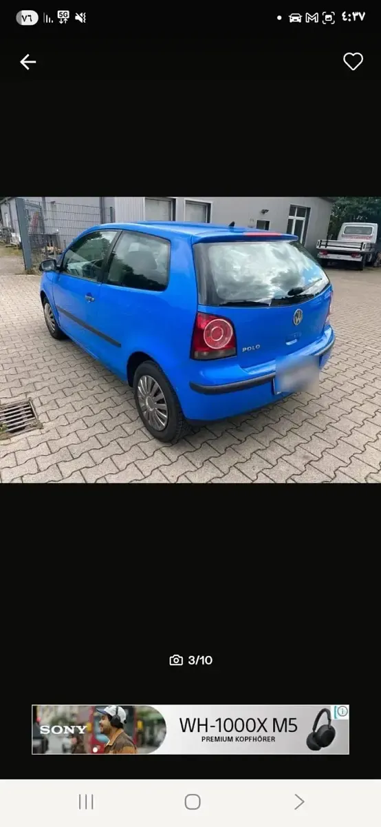 Gebraucht VW Polo 80 PS (58 kW) 2007 Blau Kleinwagen
