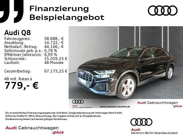 Mythosschwarz metallic Gebraucht 2022 Audi Q8 Ambiente SUV | 58.888 € (Fairer Preis) - Bild 1/4