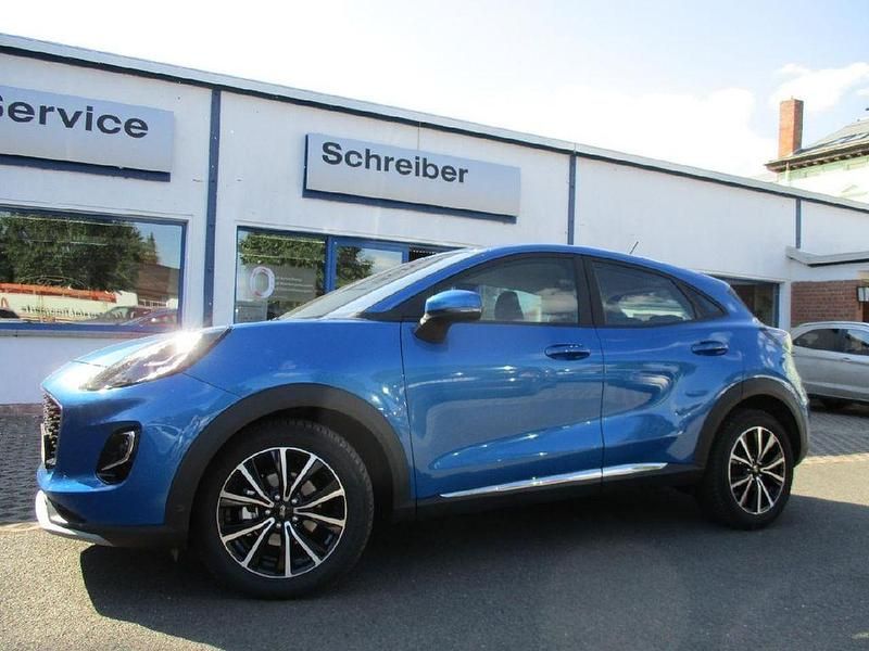 Blau Gebraucht 2021 Ford Puma Gen-E Titanium SUV | 17.450 € (Superpreis) - Bild 1/4