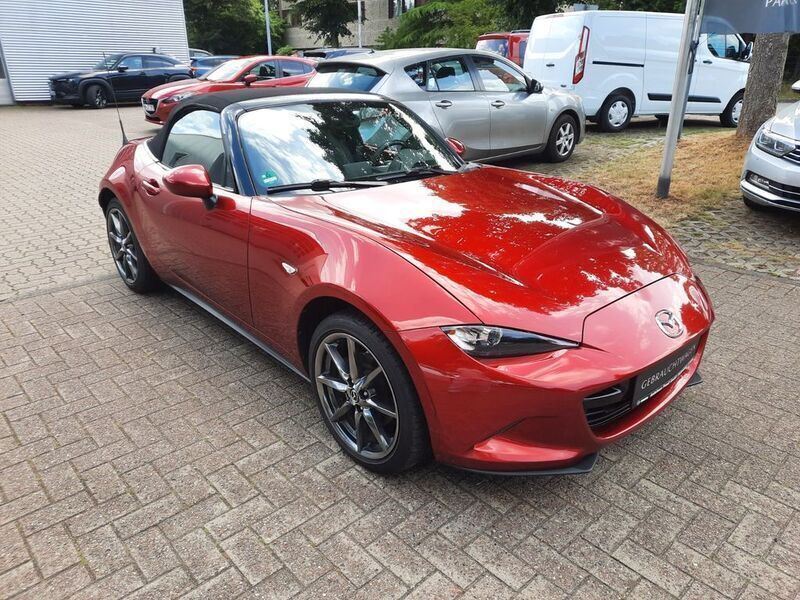Rot Gebraucht 2019 Mazda MX5 Sports-Line Cabrio | 19.980 € (Fairer Preis) - Bild 1/4
