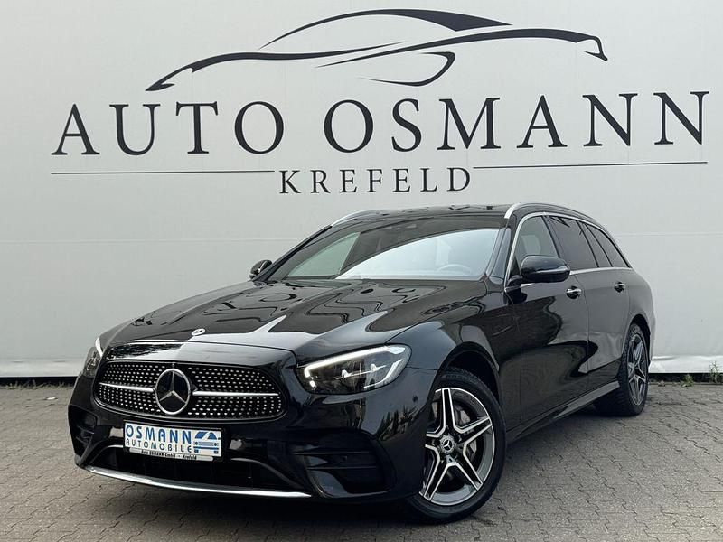 Obsidianschwarz metalliclack Gebraucht 2021 Mercedes E300 AMG line Kombi | 32.750 € (Guter Preis) - Bild 1/4