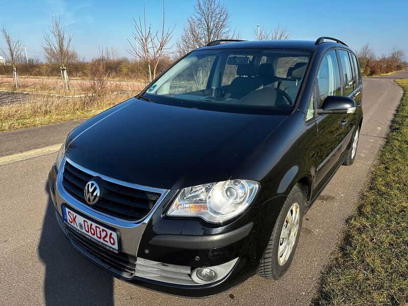 Gebraucht VW Touran Conceptline 105 PS (77 kW) 2007 Schwarz Van / Kleinbus