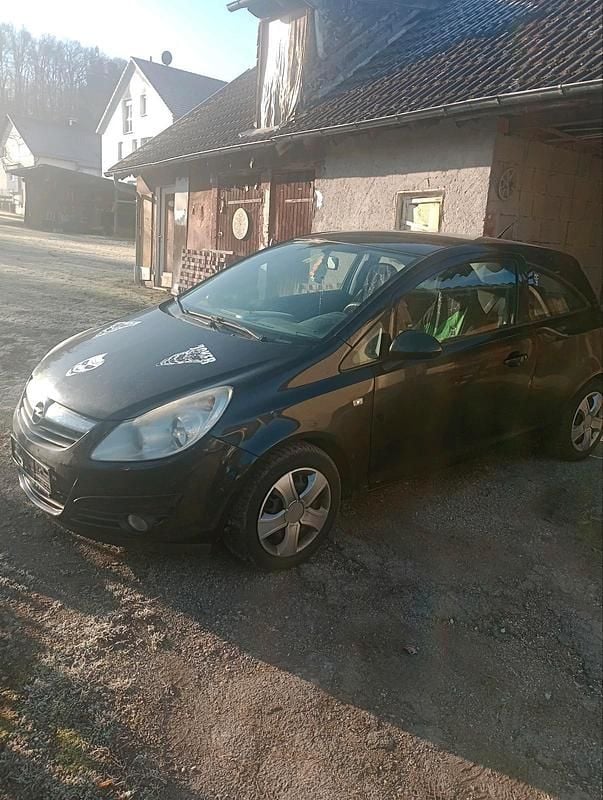 Schwarz Gebraucht 2009 Opel Corsa Sport Kleinwagen | 650 € (Superpreis) - Bild 1/4