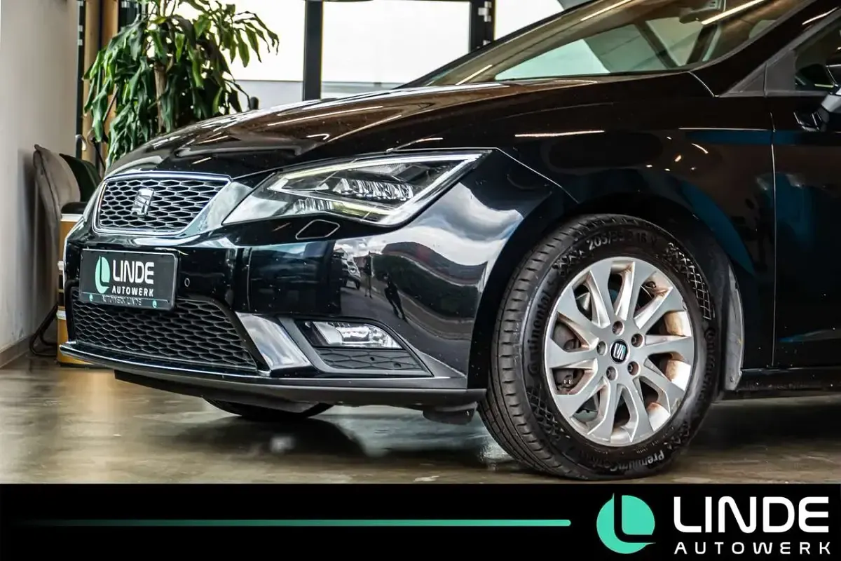 Gebraucht Seat Leon Style 125 PS (91 kW) 2015 Mitternachtsschwarz Kleinwagen