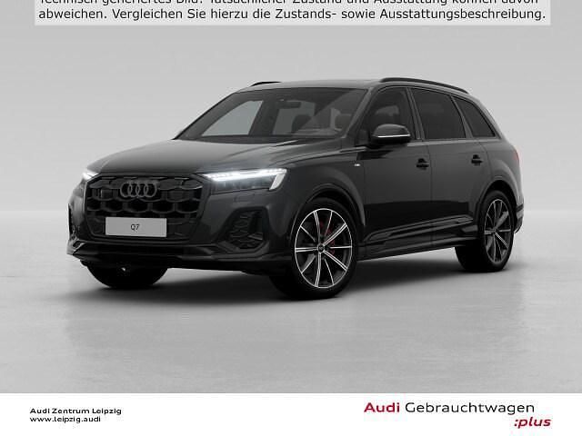 Mythosschwarz metallic Gebraucht 2024 Audi Q7 S-Line SUV | 85.850 € (Superpreis) - Bild 1/4