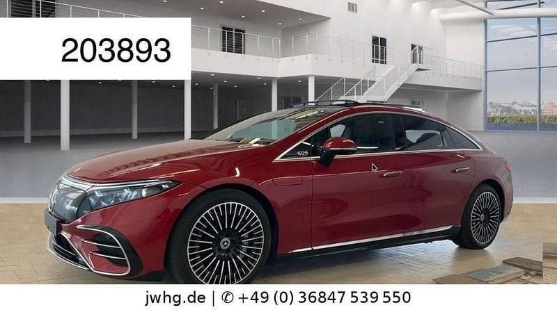 Hyazinthrot (metallic) Gebraucht 2022 Mercedes EQS450+ AMG Limousine | 52.300 € (Etwas zu teuer) - Bild 1/4