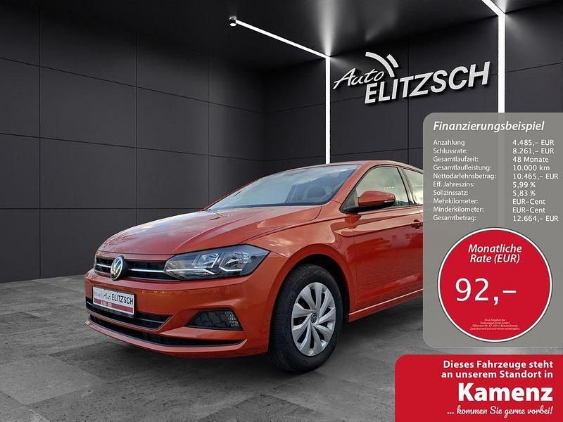 Energetic orange metallic Gebraucht 2021 VW Polo Comfortline Limousine | 14.950 € (Fairer Preis) - Bild 1/4