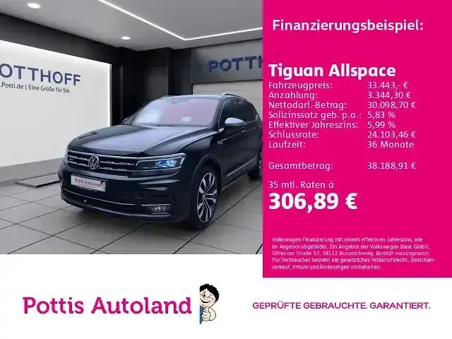 Gebraucht VW Tiguan Allspace R-line 200 PS (147 kW) 2021 SUV