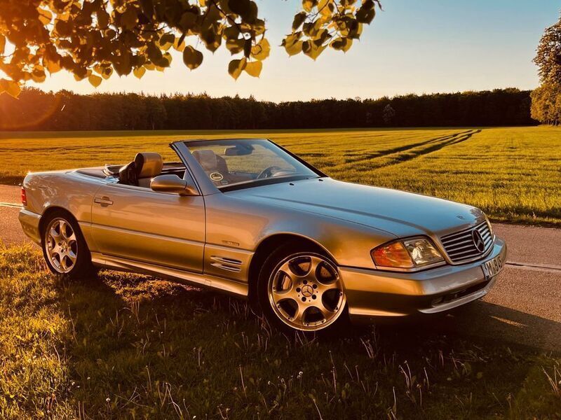 Silber Gebraucht 2002 Mercedes SL500 Edition Cabrio | 24.900 € (Teuer) - Bild 1/4