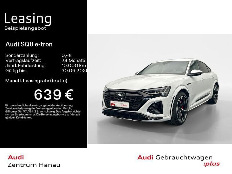 Gletscherweiß metallic Gebraucht 2024 Audi SQ8 e-tron Sport SUV | 79.679 € - Bild 1/4