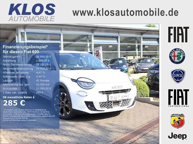 Weiß Neu 2025 Fiat 600 La Prima SUV | 26.990 € (Guter Preis) - Bild 1/4