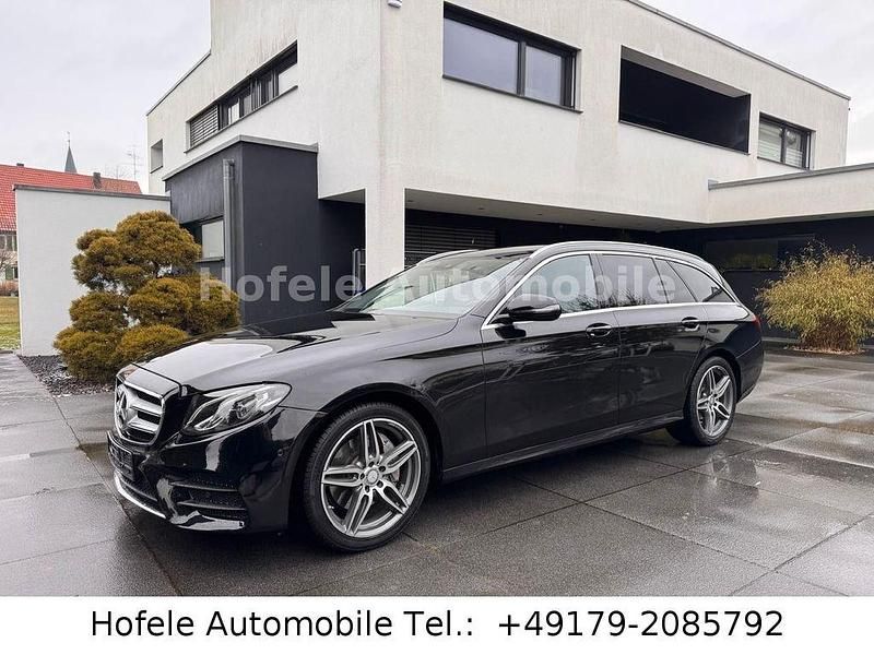 Schwarz Gebraucht 2017 Mercedes E220 AMG Limousine | 24.450 € (Superpreis) - Bild 1/4