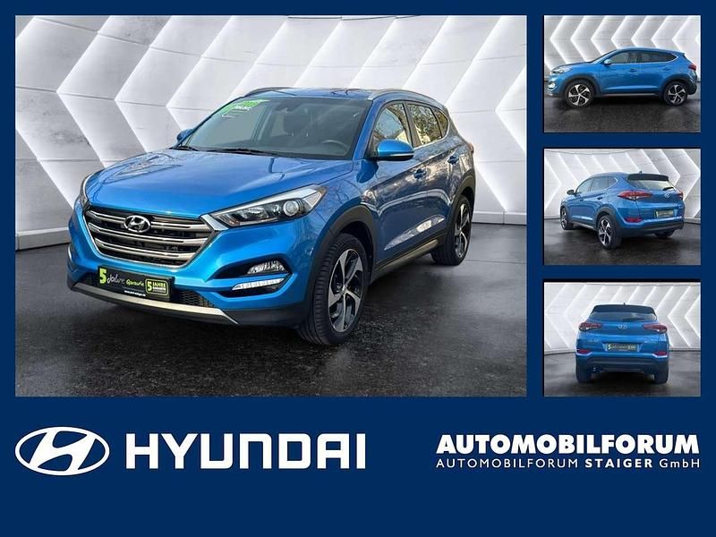 Ara blue / met Gebraucht 2015 Hyundai Tucson Style SUV | 12.990 € (Fairer Preis) - Bild 1/4