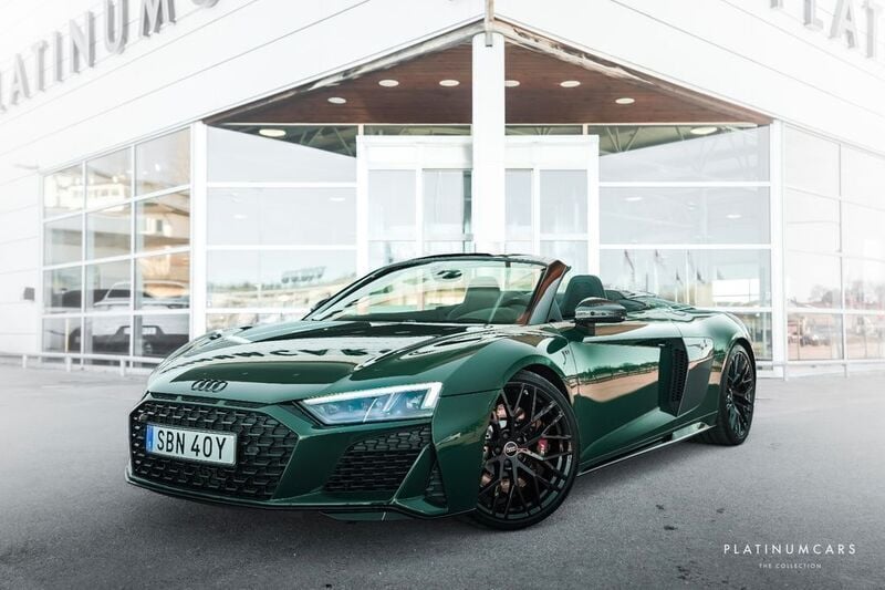 Grün Gebraucht 2023 Audi R8 Spyder Performance Cabrio | 150.046 € (Guter Preis) - Bild 1/4