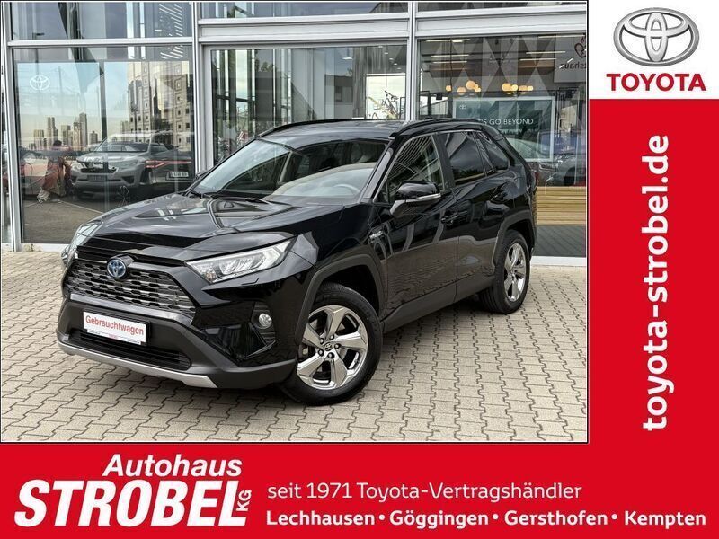 Tiefschwarz mica metallic Gebraucht 2021 Toyota RAV4 Hybrid Plus SUV | 30.880 € (Fairer Preis) - Bild 1/4