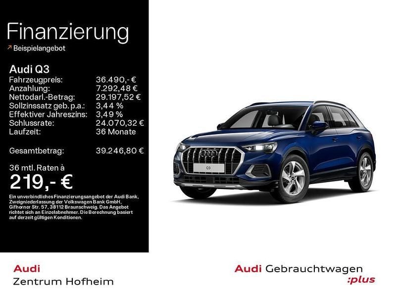 Blau Gebraucht 2025 Audi Q3 Advanced SUV | 36.490 € (Guter Preis) - Bild 1/4
