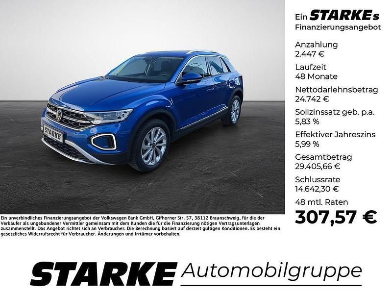 Grau (indiumgrau metallic) Gebraucht 2022 VW T-Roc Style SUV | 27.189 € (Guter Preis) - Bild 1/4