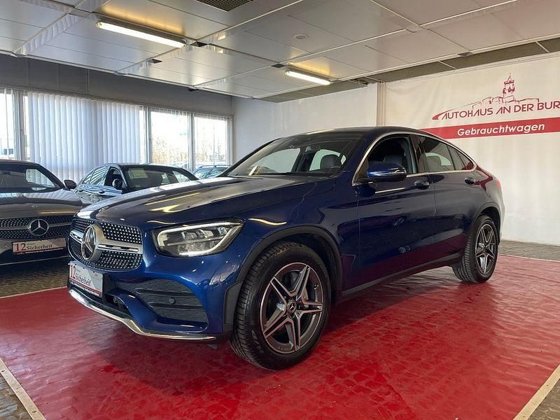 Blau Gebraucht 2021 Mercedes GLC220 AMG line Coupé | 39.999 € (Fairer Preis) - Bild 1/4