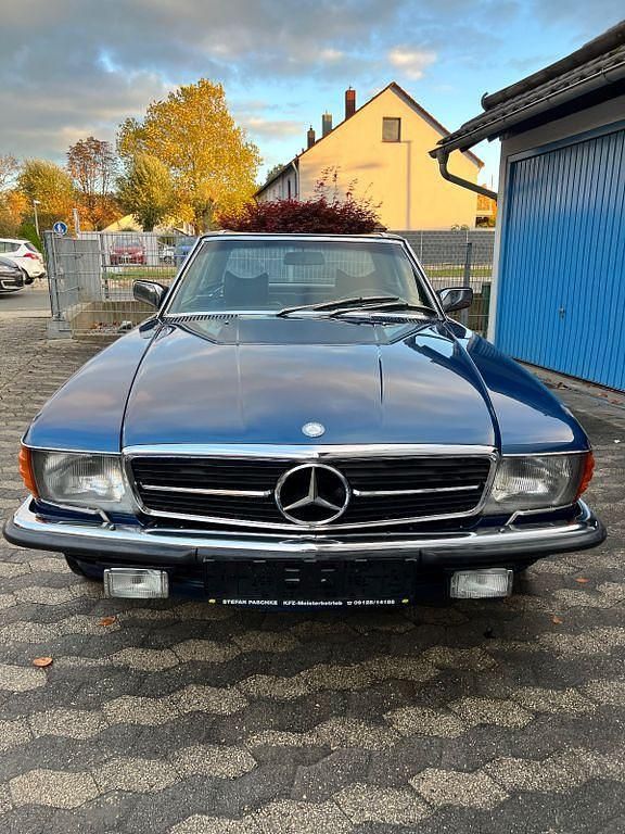 Blau Gebraucht 1978 Mercedes SL350 Cabrio | 21.000 € - Bild 1/4
