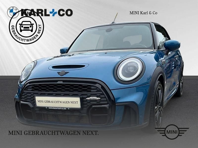 Blau Gebraucht 2022 Mini John Cooper Works Cabriolet Cabrio | 28.998 € (Superpreis) - Bild 1/4