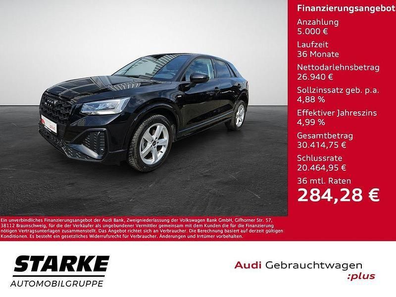 Mythosschwarz metallic Gebraucht 2024 Audi Q2 S-Line SUV | 31.940 € (Fairer Preis) - Bild 1/4