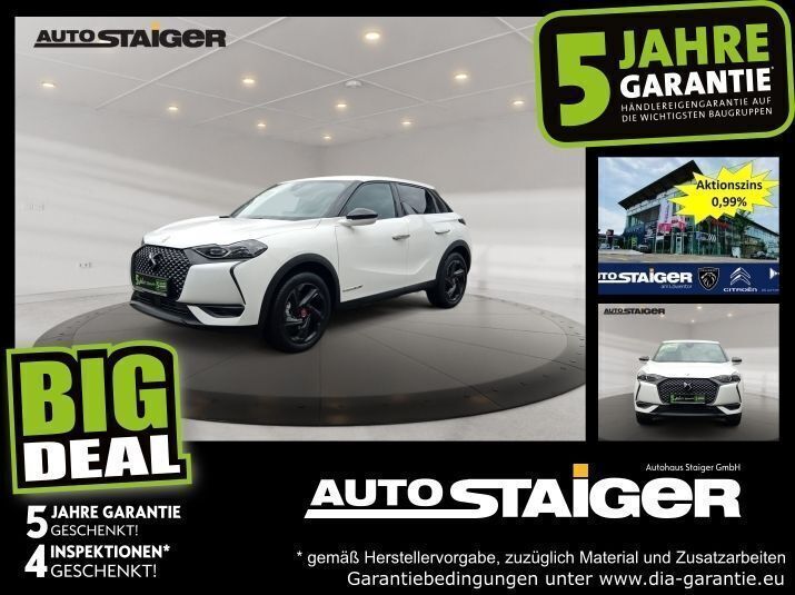 Lack weiss banquise/typ aussenverkl Gebraucht 2022 DS Automobiles DS3 Crossback E-Tense Performance Line Plus SUV | 16.999 € (Guter Preis) - Bild 1/3