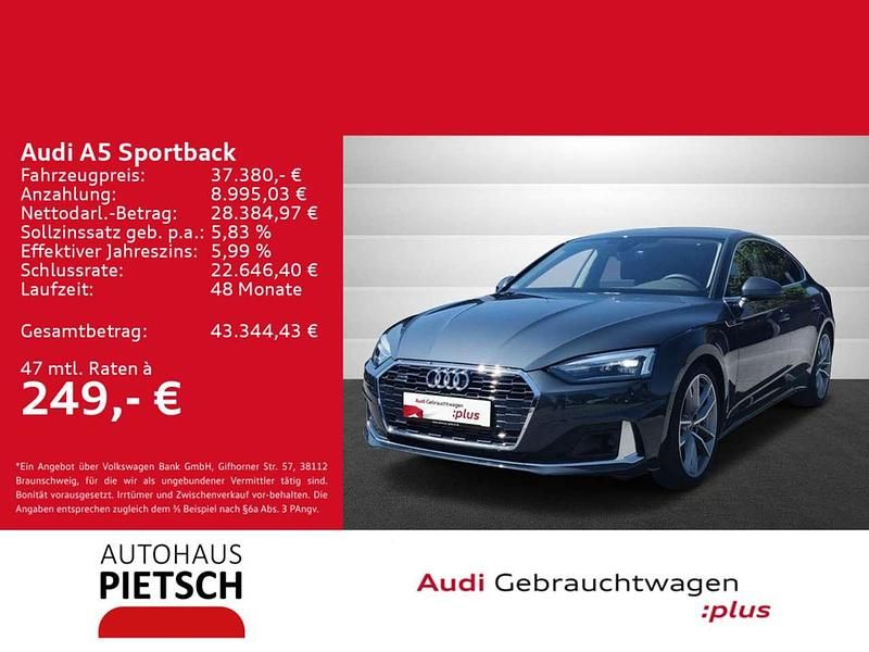 Manhattangrau metallic Gebraucht 2023 Audi A5 Advanced Coupé | 37.380 € (Fairer Preis) - Bild 1/4