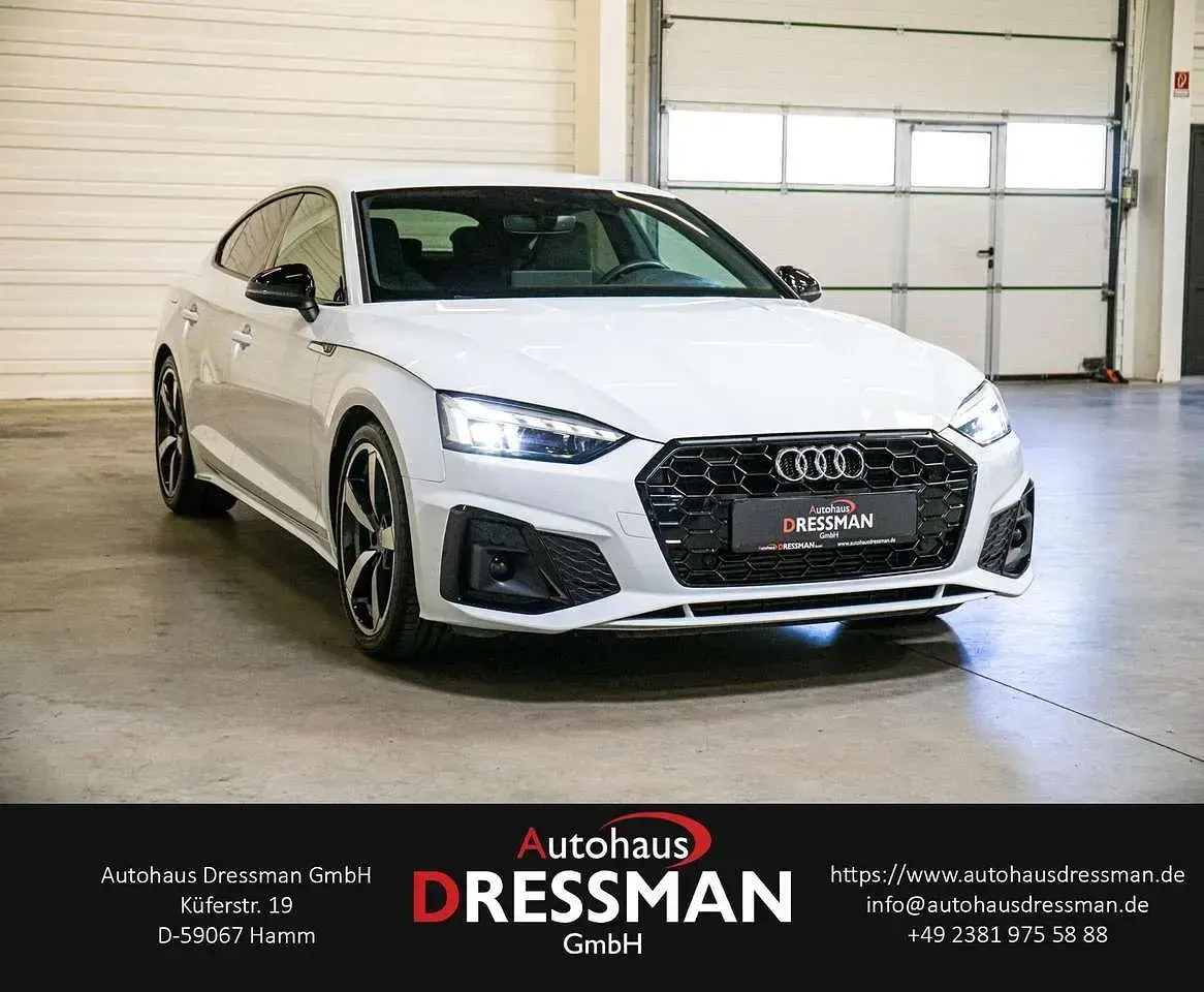 Gebraucht Audi A5 Sportback S-Line 150 PS (110 kW) 2023 Gletscherweiß metallic Kleinwagen