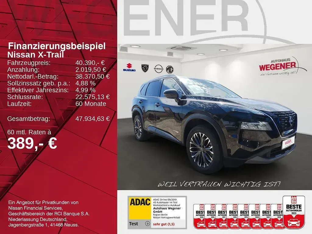 Neu Nissan X-Trail N-Connecta 204 PS (150 kW) 2026 Schwarz SUV