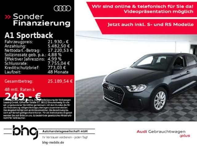 Grau Gebraucht 2024 Audi A1 Sportback Advanced Kleinwagen | 21.930 € (Guter Preis) - Bild 1/4