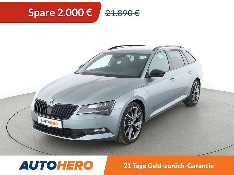 Grau Gebraucht 2018 Skoda Superb SportLine Kombi | 19.890 € (Fairer Preis) - Bild 1/3