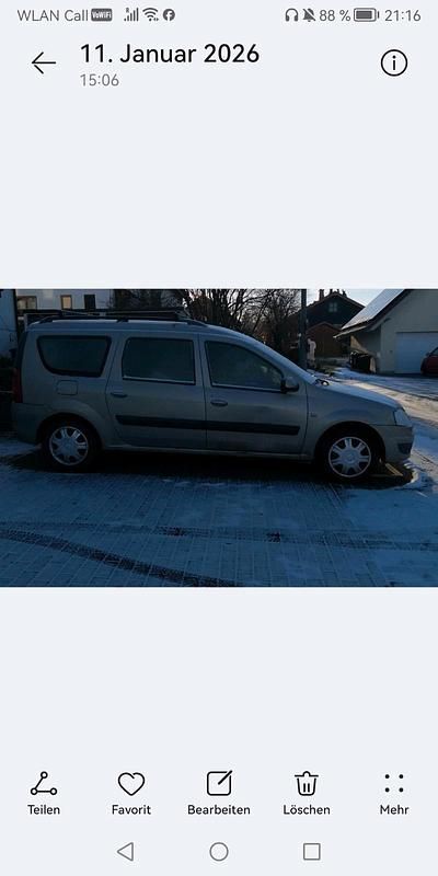 Gebraucht Dacia Logan 106 PS (77 kW) 2009 Gold Kombi