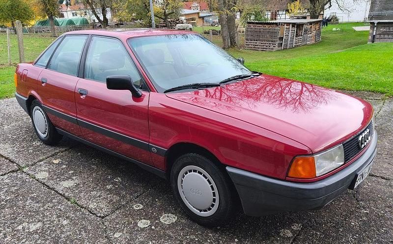 Rot Gebraucht 1990 Audi 80 Limousine | 1.990 € - Bild 1/4