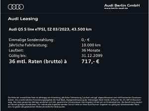 Gebraucht Audi Q5 S-Line 367 PS (269 kW) 2023 Grün (distriktgrün metallic) SUV