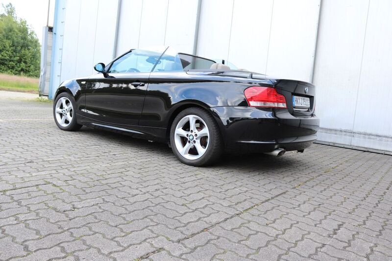 Schwarz Gebraucht 2008 BMW 120 Cabriolet Efficient Dynamics Cabrio | 6.990 € (Guter Preis) - Bild 1/4