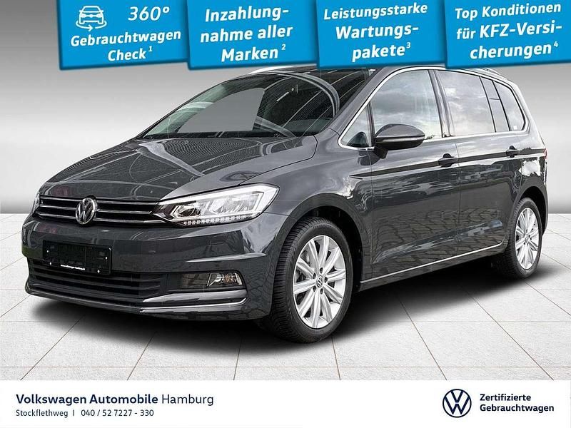 5k uranograu Gebraucht 2019 VW Touran Highline Van / Kleinbus | 25.880 € (Guter Preis) - Bild 1/3